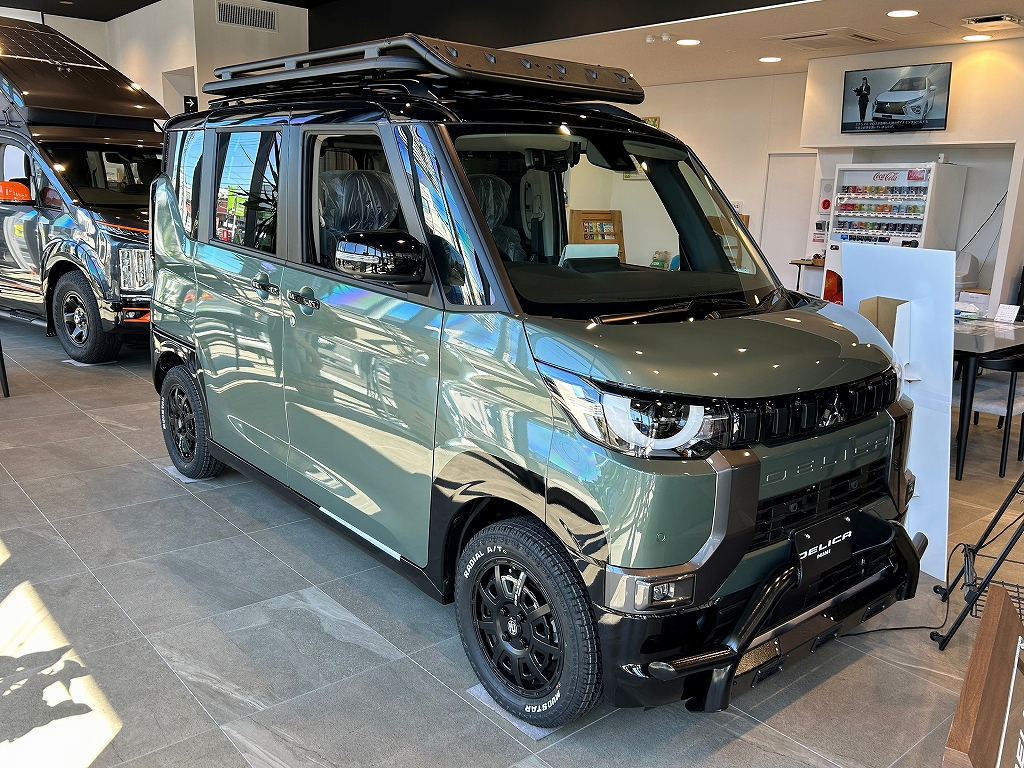 DELICA ミニ グリーン ぬい 箱入りデリカミニ 三菱自動車、新型軽